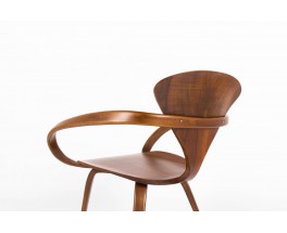 Fauteuil Norman Cherner en noyer edition Plycraft design americain 1960