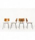 Chaises Robin et Lucienne Day modele Royal Festival Hall edition Hille 1950 set de 4