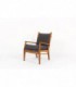 Fauteuil en hetre et velours avec mecanisme Free-Span 1950