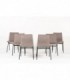 Chaises Pierre Paulin tissu gris edition Meuble TV 1950 set de 6