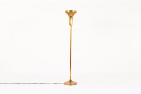 Lampadaire en laiton patine 1950