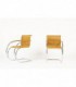 Fauteuils Ludwig Mies van der Rohe modele MR20 edition Knoll International 1980 set de 2