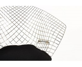 Fauteuils Harry Bertoia modele Diamond Kvadrat noir edition Knoll International 1950 set de 2