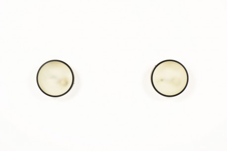 Plafonniers Bruno Gatta metal noir et verre depoli edition Stilnovo 1960