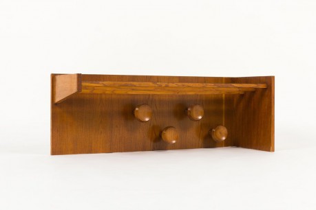 Porte-manteau d'angle en chene 1950