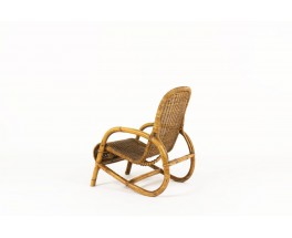 Fauteuil en rotin 1950