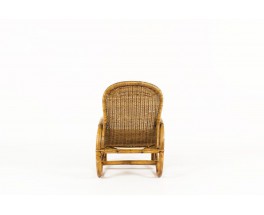 Fauteuil en rotin 1950