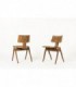 Chaises Robin et Lucienne Day modele Hillestak edition Hille 1950 set de 2