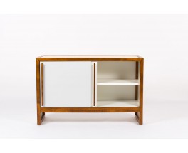 Andre Sornay cabinet with white and grey lacquer 1960