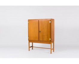 Borge Mogensen cabinet in Oregon pine and sycamore edition Karl Andersson & Soner 1960