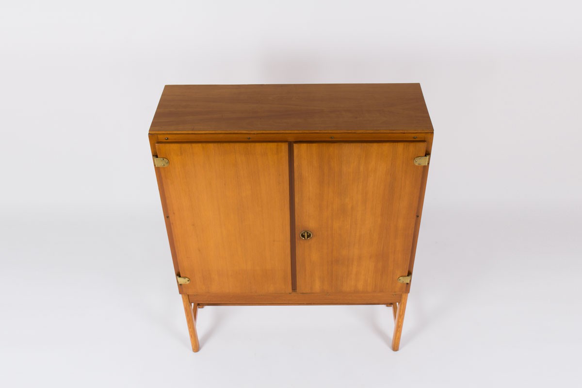 Borge Mogensen cabinet in Oregon pine and sycamore edition Karl Andersson & Soner 1960