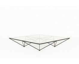 Paolo Piva square coffee table model Alanda edition BB Italia 1970