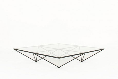Paolo Piva square coffee table model Alanda edition BB Italia 1970