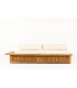 Charlotte Perriand daybed in pine and beige fabric Les Arcs 1960