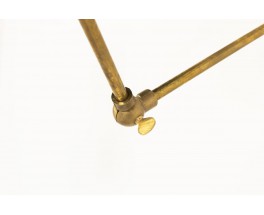 Wall light in brass and black diabolo diffusers Italian contemporary design