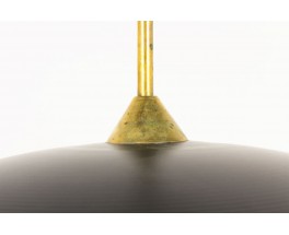 Ceiling lamp brass and black metal contemporary design Italia