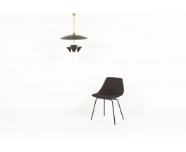 Ceiling lamp brass and black metal contemporary design Italia