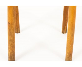 Chaises Pierre Gautier Delaye en pin modèle Grain de Café 1960 set de 6