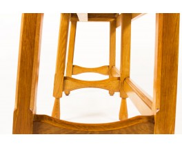 Guillerme et chambron console table solid oak end brass produced by Votre Maison