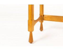 Guillerme et chambron console table solid oak end brass produced by Votre Maison