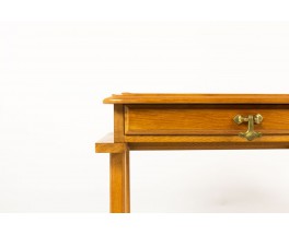 Console Guillerme et Chambron en chêne et laiton édition Votre Maison 1950