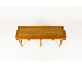 Guillerme et chambron console table solid oak end brass produced by Votre Maison