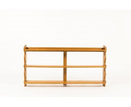 Guillerme and Chambron shelving unit in oak edition Votre Maison 1950