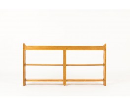 Guillerme and Chambron shelving unit in oak edition Votre Maison 1950