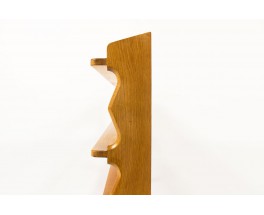 Guillerme and Chambron shelving unit in oak edition Votre Maison 1950