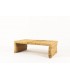 Rectangulaire coffee table in large natural rope 1950