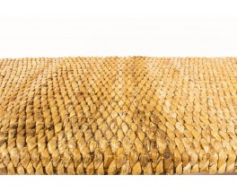 Rectangulaire coffee table in large natural rope 1950