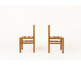 Chaises André Sornay en acajou 1960 set de 2