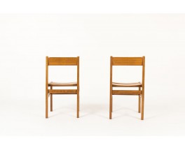 Chaises André Sornay en acajou 1960 set de 2