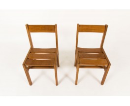 Chaises André Sornay en acajou 1960 set de 2