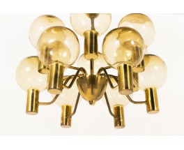 Hans Agne Jakobsson pendant light modele T372/12 Patricia 1960