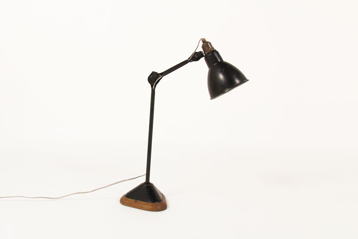 Bernard Albin Gras desk lamp 206 model by Ravel Clamart 1921