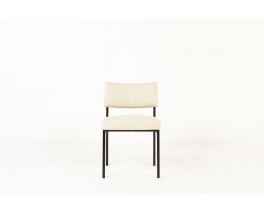 Joseph Andre Motte chairs model 764 beige linen edition Steiner 1950 set of 8