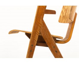 Robin Day armchair model Hillestak oak edition Hille 1950