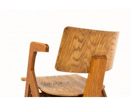 Robin Day armchair model Hillestak oak edition Hille 1950