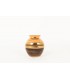 Georges Pelletier ceramic vase brown and gold 1970