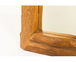 Rectangular mirror walnut frame 1950