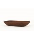 Oval dish large model in teak Scandinavian design 1950
