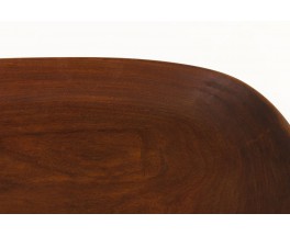 Oval dish large model in teak Scandinavian design 1950