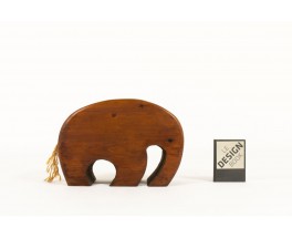 Stool model Elephant in stained pine Danish design 1950