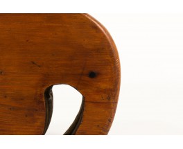 Tabouret modèle éléphant en pin teinté design danois 1950