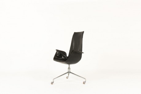 Fauteuil de bureau Preben Fabricius et Jorge Kastholm modèle 6725 édition Kill International 1960