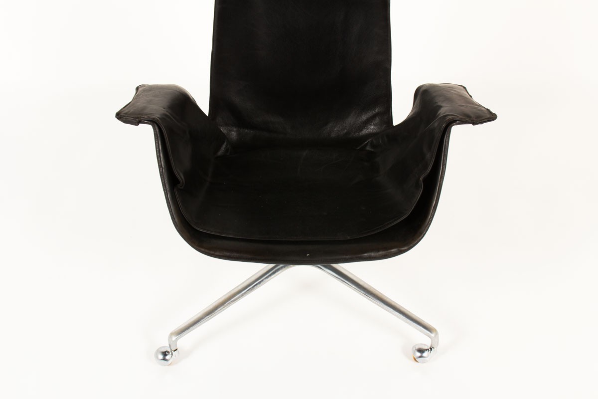 Preben Fabricius and Jorge Kastholm office armchair model 6725 edition Kill International 1960