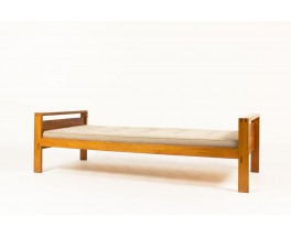 Lit de repos Pierre Chapo modèle L06A en orme 1960