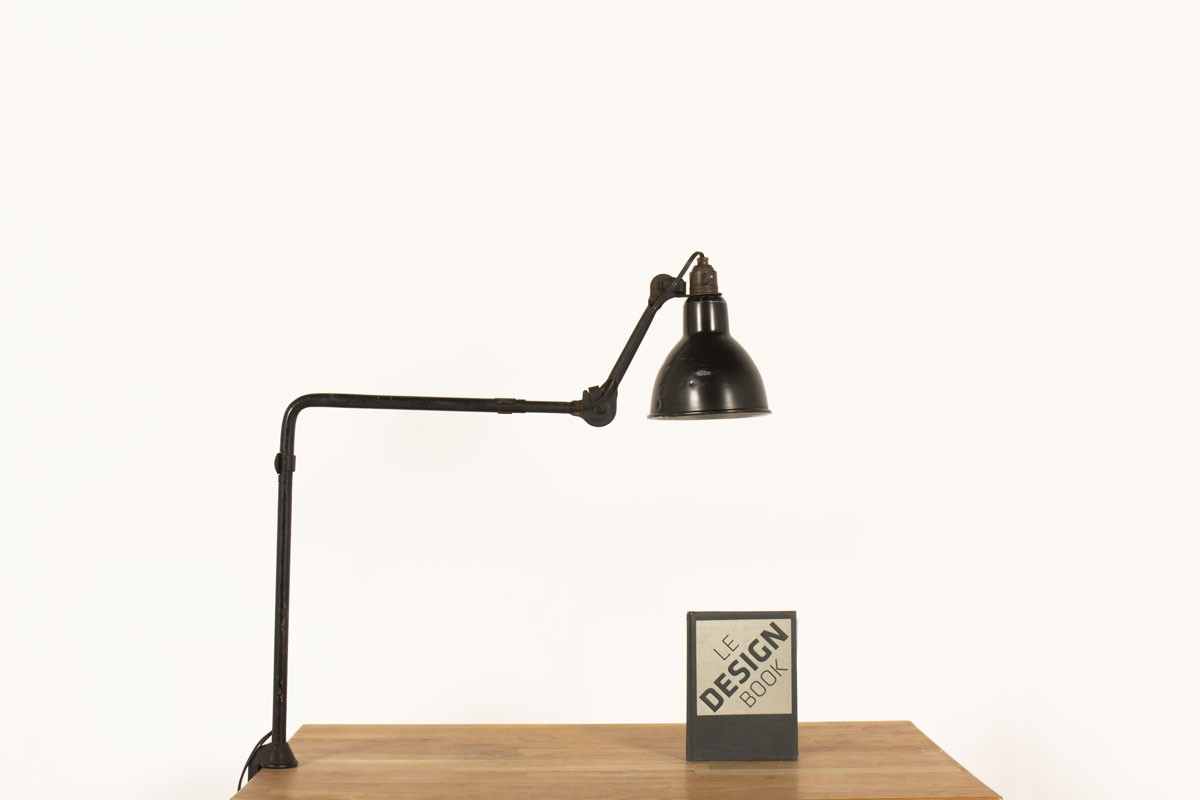 Lampe d'architecte Bernard Albin Gras modèle 413 à pince 1930