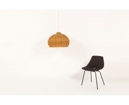 Pendant light in rattan 1950